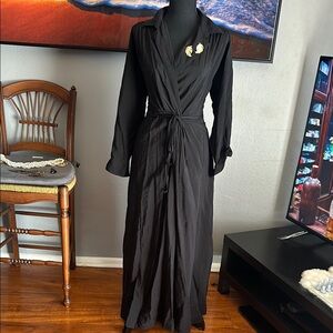 Black Maxi Wrap Gown